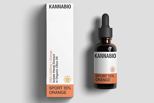 SPORT 15% ORANGE CBD Isolate (10ml) THC Free