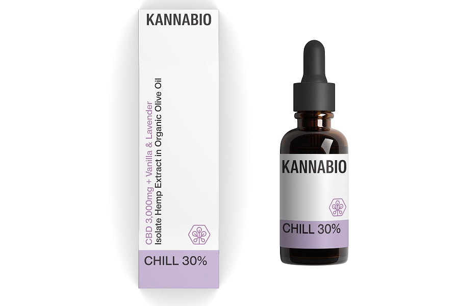 CHILL 30% VANILIA LAVENDER CBD Isolate (10ml) THC Free